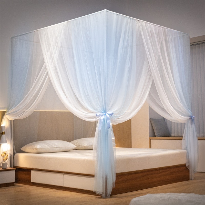 大好評 ヨーロッパ宮殿蚊帳家庭用無地 3 ドア床置きパターンテント 2025 新しいダブルテントブラケット付き