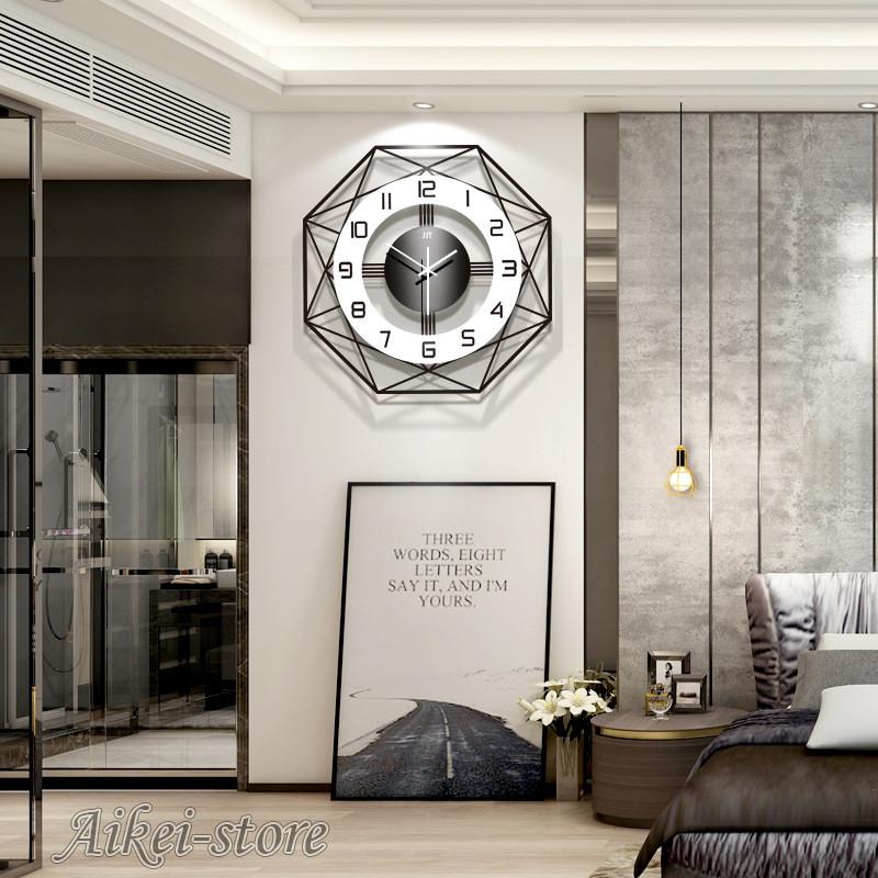 壁掛け時計 おしゃれ 北欧 デザイン 高級感 ギフト 掛時計 引っ越し祝い 入学祝い 玄関 インテリア時計 ブラック ホワイト デジタル