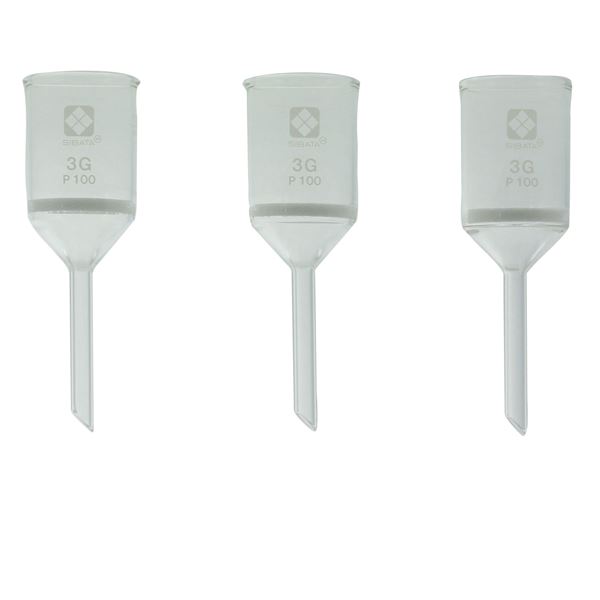 (柴田科学)ガラスろ過器 3G 円筒ロート形 3GP100(3個) 013110-3100A