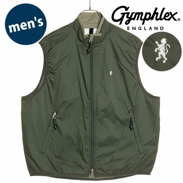 ジップベスト [GY-A0558-WPR] ZIP VEST メンズ ライトアウター インナーベスト アウトドア LT.OLIVE