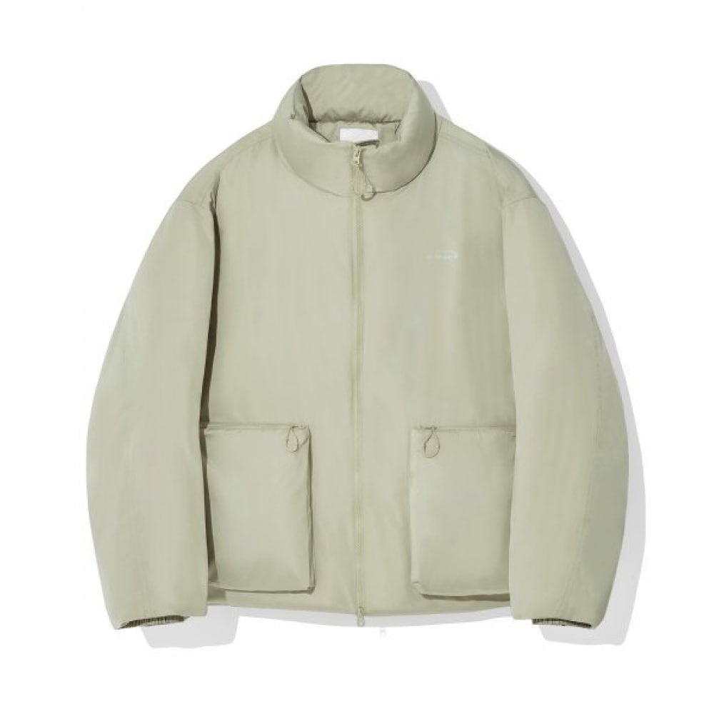 CODEGERY ボールドポケットラウンドショートパディング_カーキベージュ