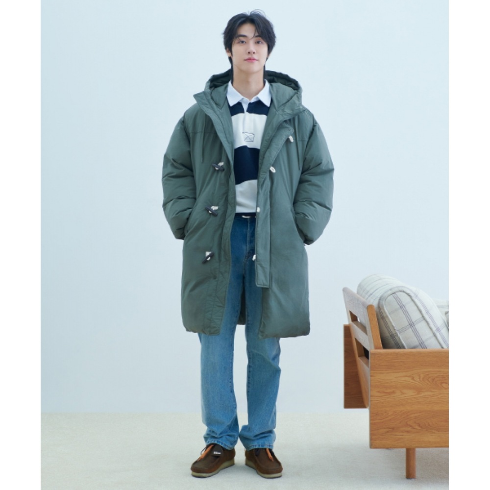 コデジェリーロングダッフルパディング_カーキ