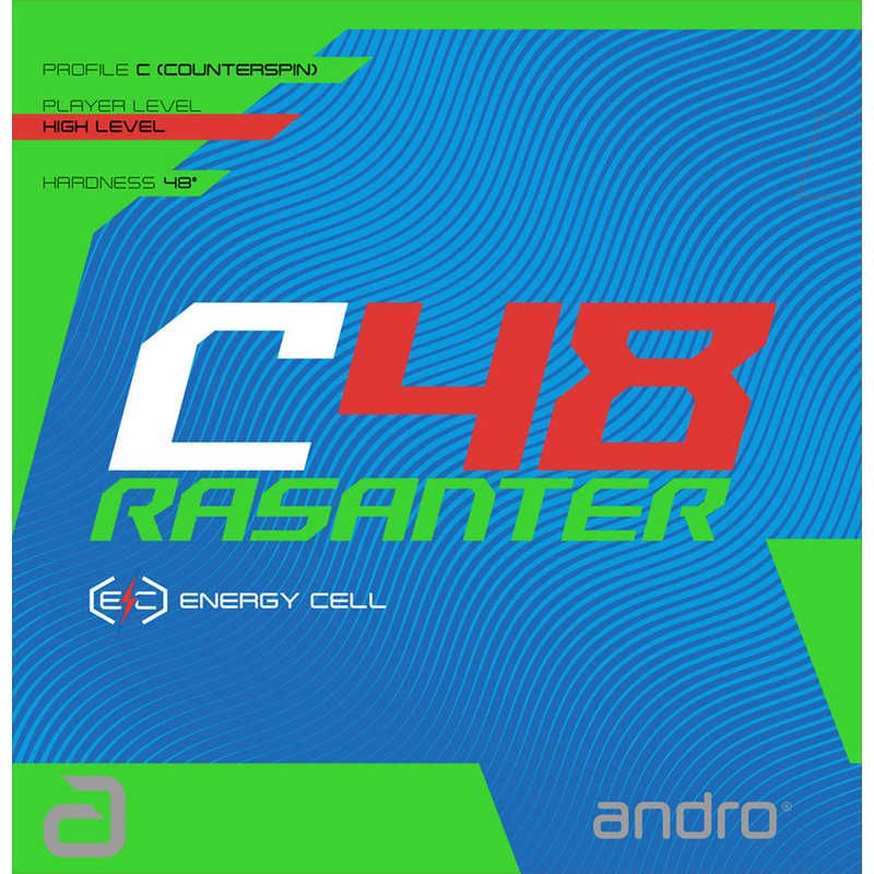 アンドロ　裏ソフトラバー UMテンション系 (テンゾーバイオスUM) ラザンターC48(厚さ：2) ［裏ソフト / テンション］ ブラック　110021098