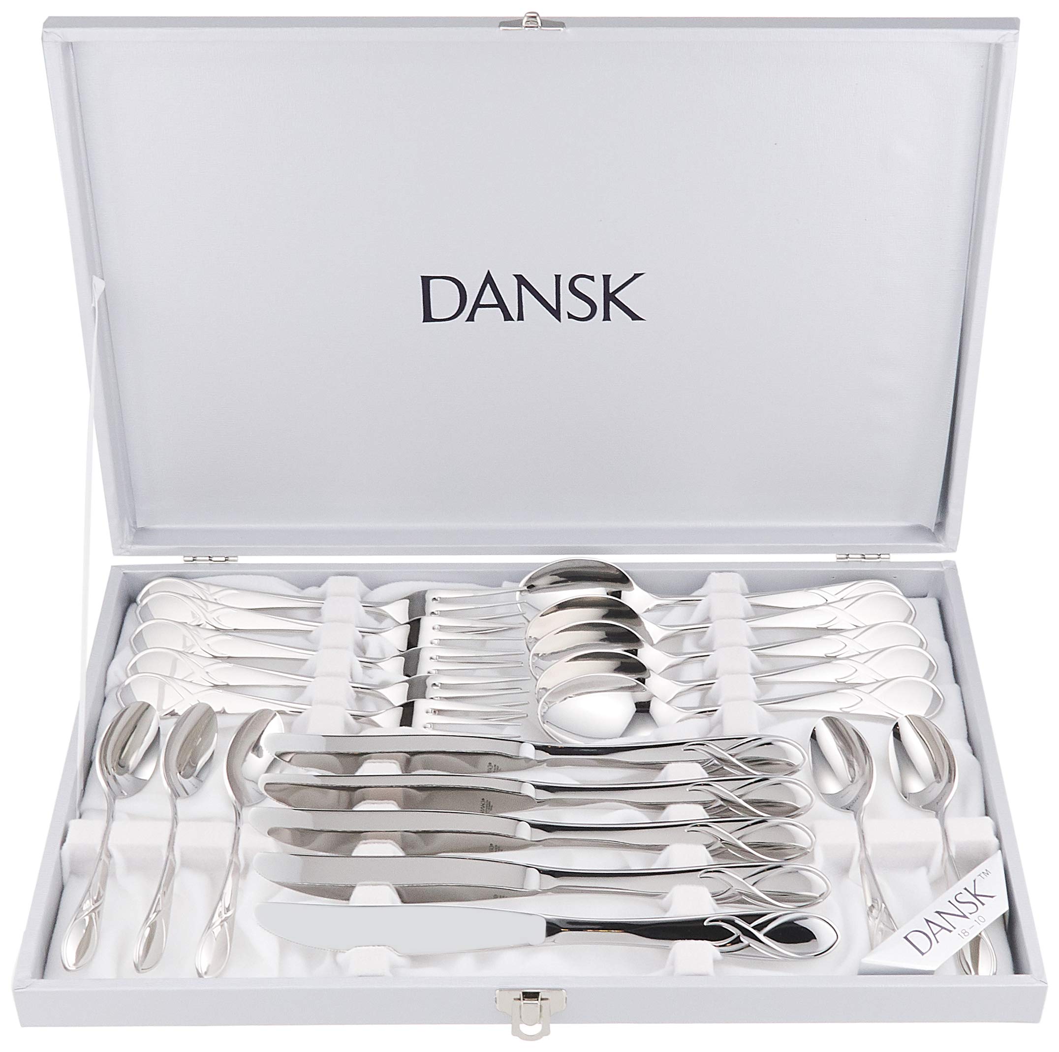 ダンスク(Dansk) LEAF カトラリー20本セット ディナー20PCS ステンレス 食洗機対応 ギフト 北欧の魅力を映しとったスカンジナビアデザインのリーフシリーズ デザートナイフデザートフォ