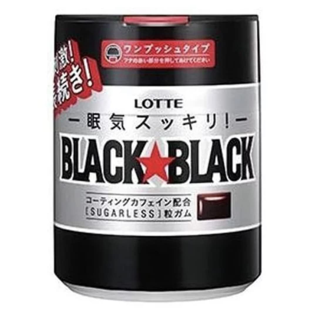 【全国送料無料】 ロッテ ブラックブラック 粒 ワンプッシュボトル 140g×6個入
