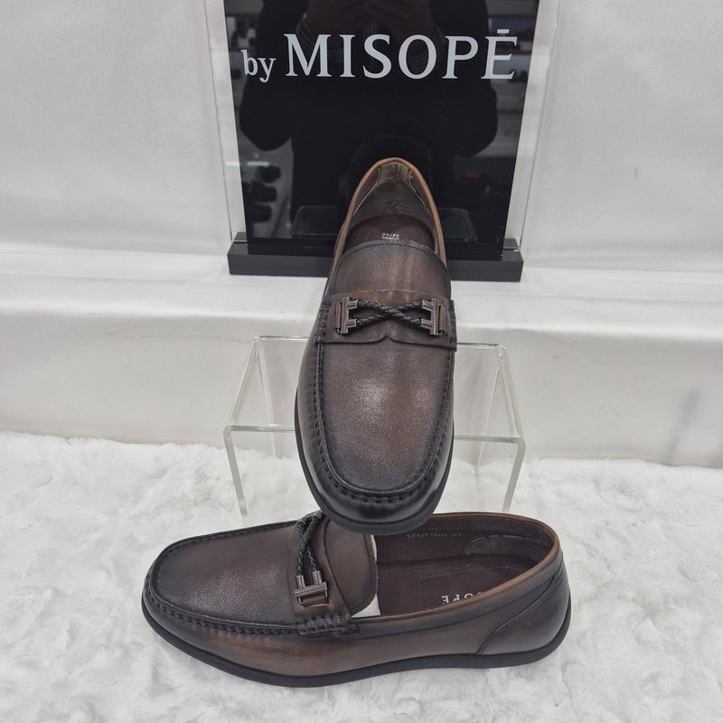 By 男性 クラシック カジュアル ローファー 122HT317SS203 DBROWN 2 JJ