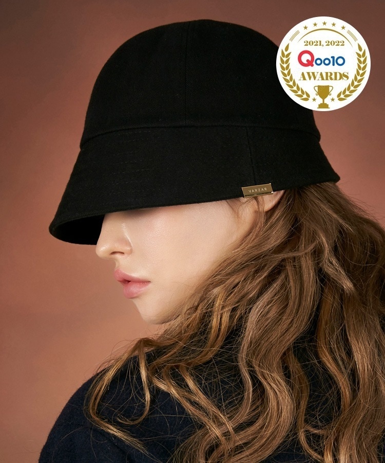 Qoo10 VARZAR メタルチップBell hat 無地 ハッ
