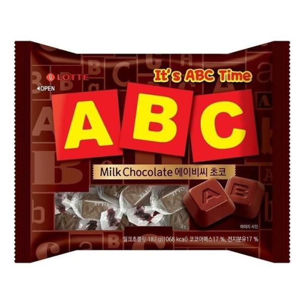 RGL5857Tロッテ ABCチョコレート 187g X 8個 1箱 チョコレート おやつ