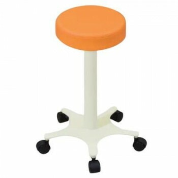 高田ベッド製作所 STハイチェアー （キャスター付き） オレンジ TB-520-03