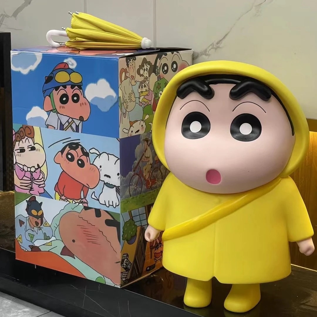 特大レインコートしんちゃん人形 1:1 フィギュアトレンディーアニメ周辺屋外装飾品彼氏と彼女の誕生日に