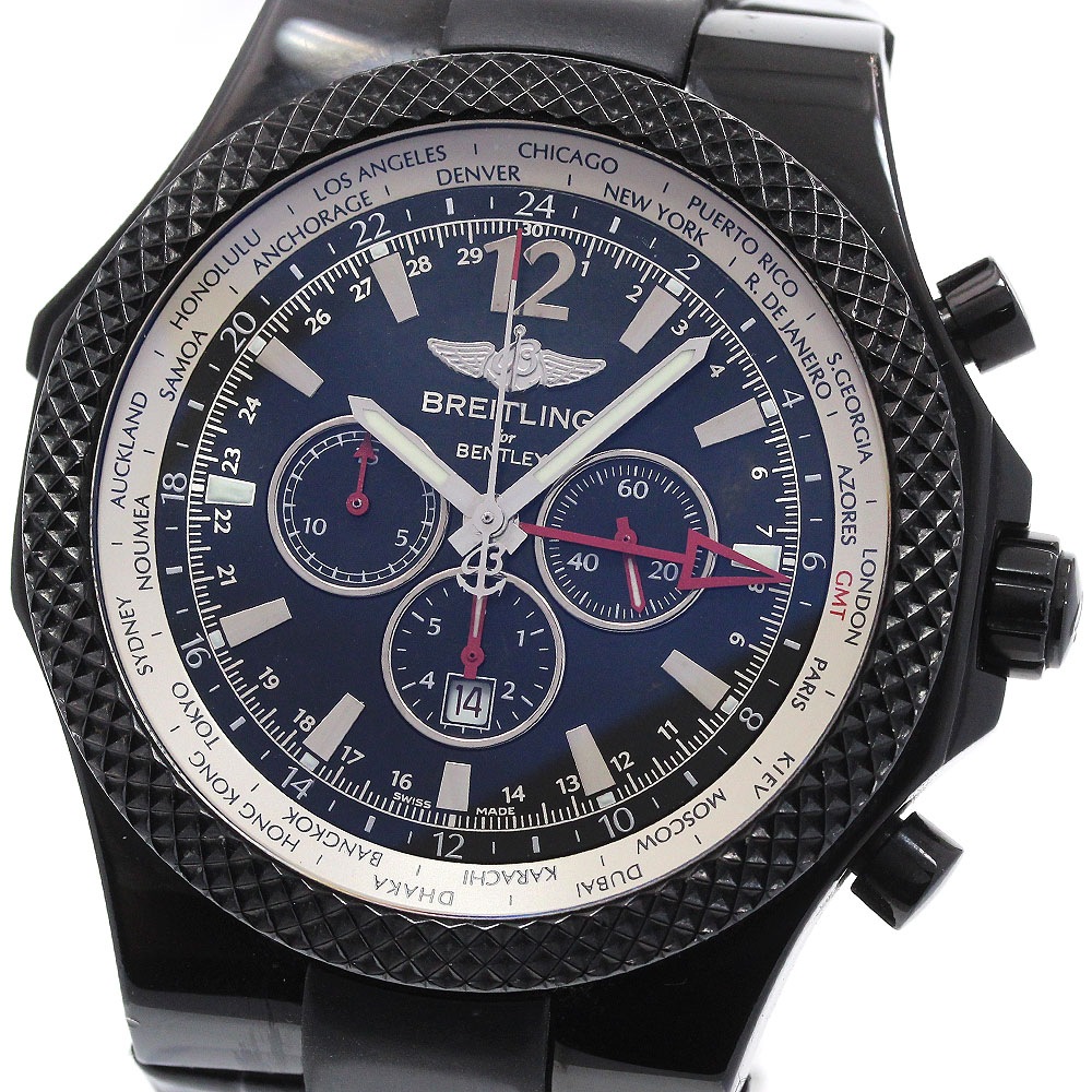ブライトリング BREITLING M47362 ベントレー GMT クロノグラフ 1000本限定 自動巻き メンズ 良品 _863514【中古】