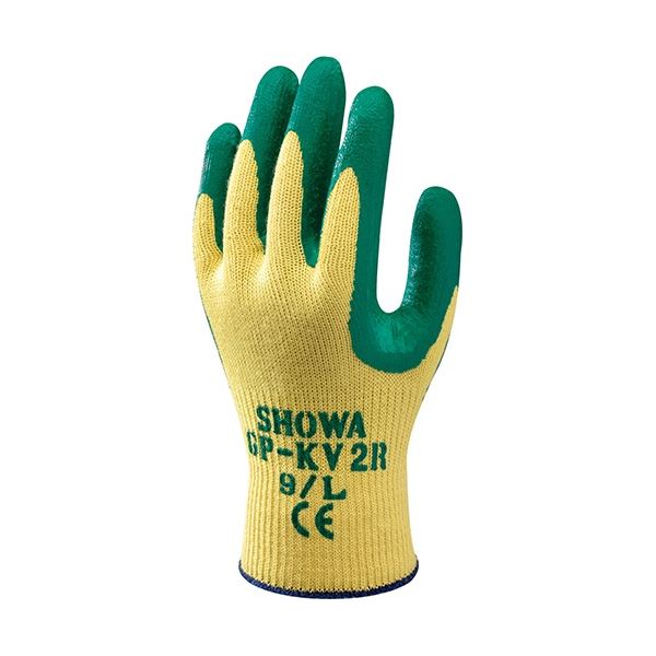 （まとめ）ショーワグローブ 耐切創背抜き手袋 L GP-KV2R-L 1双 [x3セット]