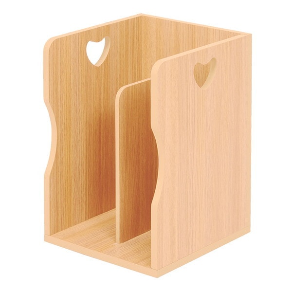 MM-6805LNTS ブックスタンド 4個組 ライトナチュラル メーカー直送