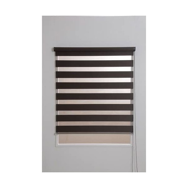 Fullness 1028243-1028243 調光ロールスクリーン ゼブライト 横90縦190cm ブラウン メーカー直送
