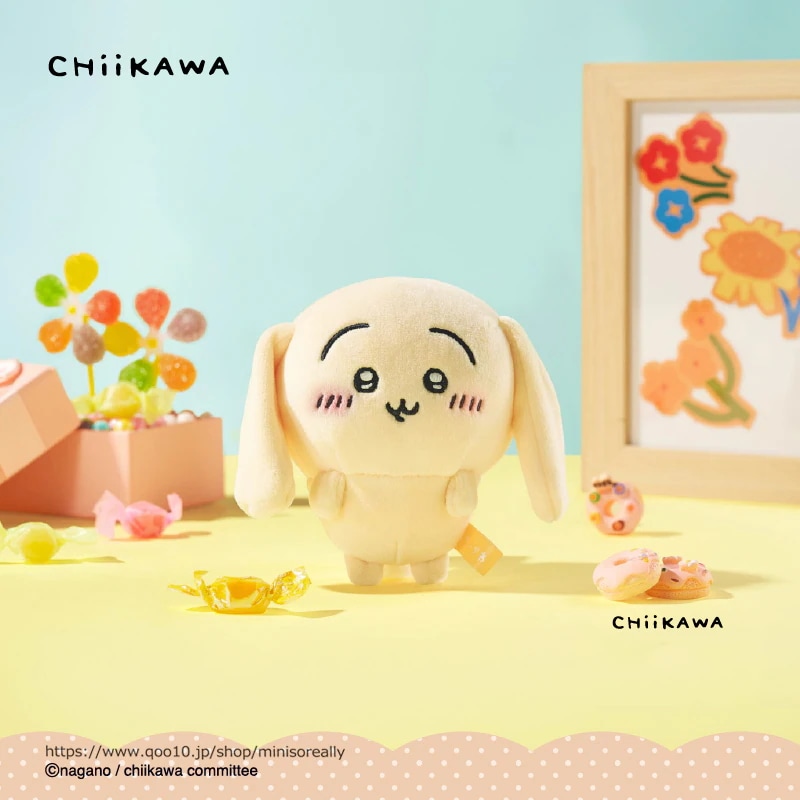 認証マーク付き【期間&数量 限定販売】「たれもふもふみみ うさぎ キーホルダーシリーズ」 ぬいぐるみストラップ ぬいぐるみ キーホルダー ちいかわ ハチワレうさぎ モモンガ ナマケモノ