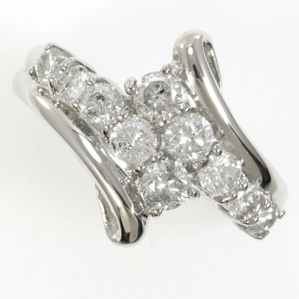 PT900 プラチナ リング 指輪 12号 ダイヤ 1.00 総重量約4.1g ジュエリー 中古