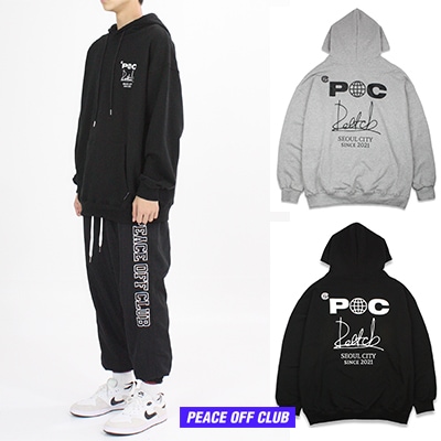 サイン_ロゴ フード スウェットシャツ