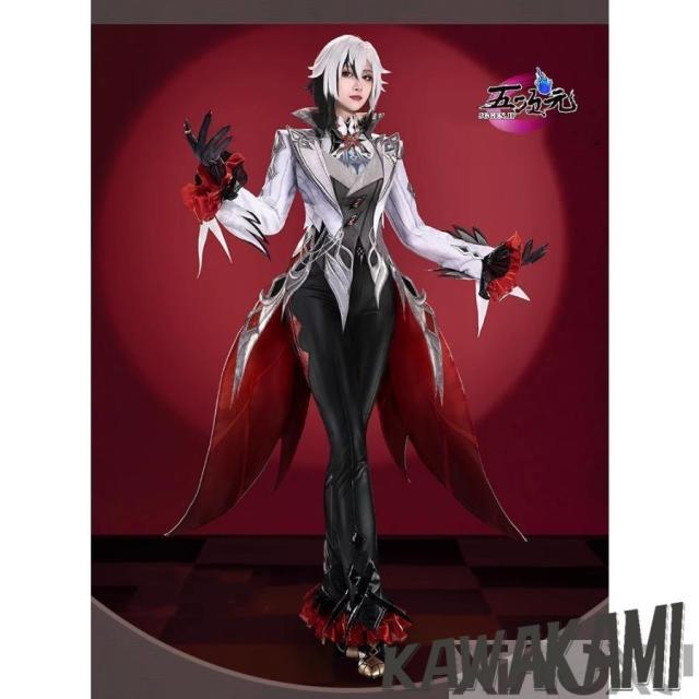 猫屋小舗　原神　コスプレ　アルレッキーノ 召使　フォンテーヌ　衣装　ウィッグ　靴　追加可能