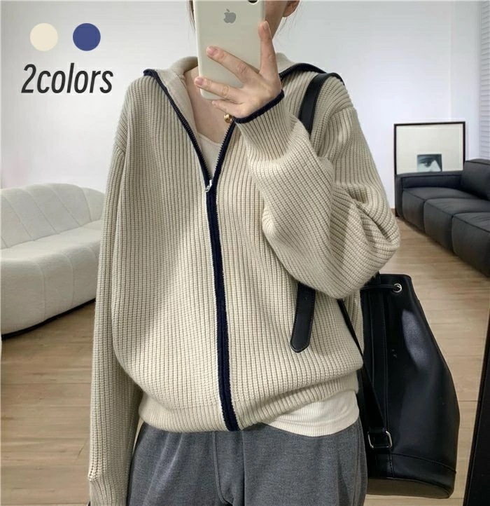 ニット パーカー レディース アウター フード付き カーディガン 羽織り 上着 ニット カーディガン ニット セーター ニットカーディガン おうちで洗える 長袖 トップス 洗えるニット 秋 冬 秋服
