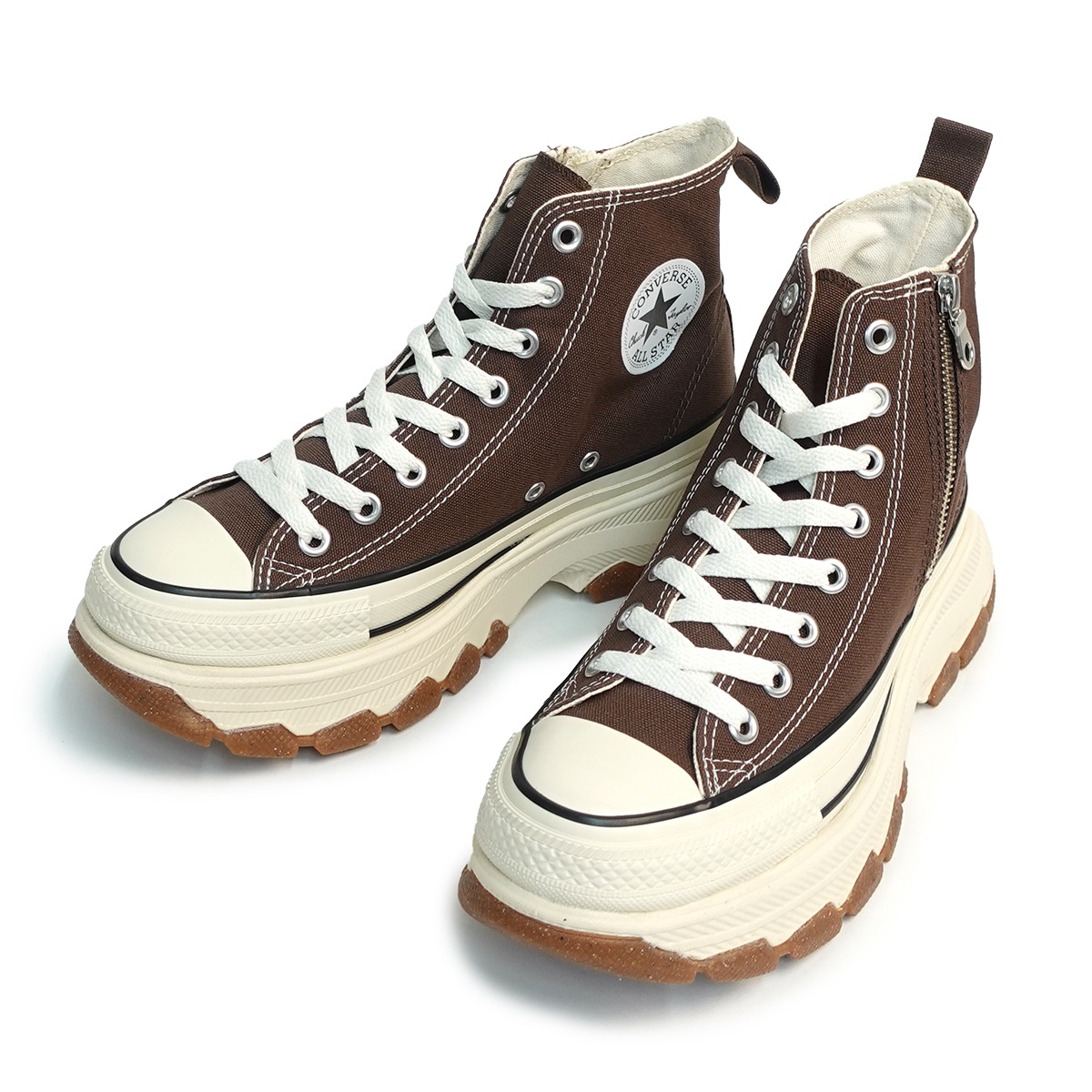 スニーカー ハイカット 厚底 メンズ レディース オールスター （Ｒ）トレックウエーブ Z HI チョコレートブラウン ALL STAR TREKWAVE Z HI