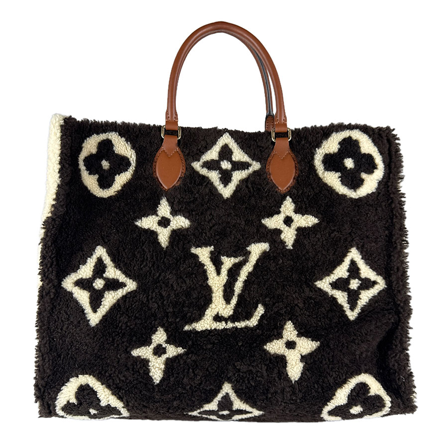 ルイ ヴィトン LOUIS VUITTON ハンドバッグ モノグラム テディ オンザゴーGM/シアリング ブラウン×ベージュ ユニセックス M55420 z8940
