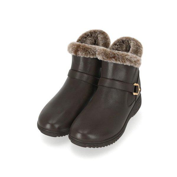 軽量クッション起毛防寒女性アンクルブーツ 1XWA67XD_GN