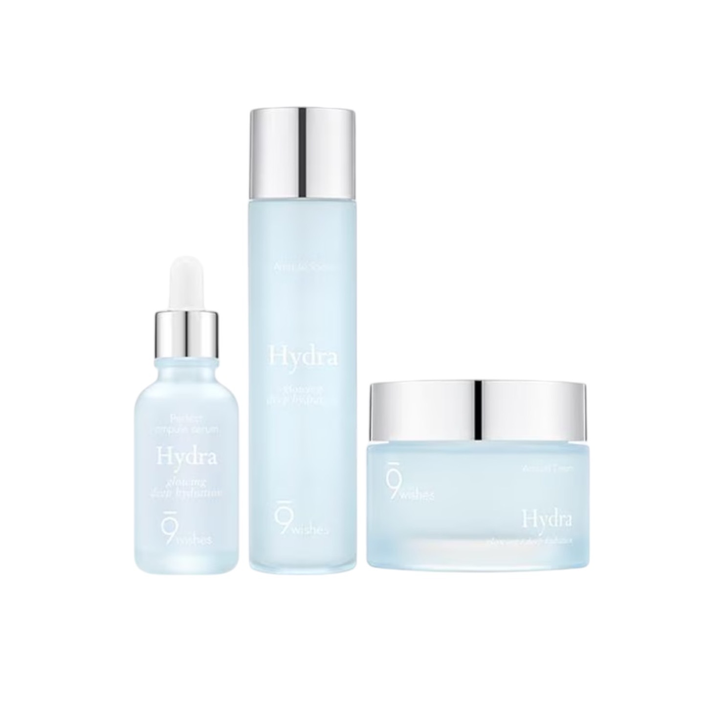 ハイドラ3種セットトナー150ML+アンプル30ML+クリーム50ML