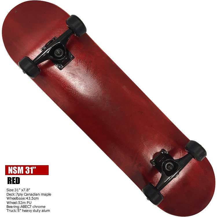 スケートボード 31 RED NEW STREET MOVE 31inch Skateboard R