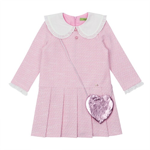 通販でクリスマス 【ティファニー】PKジャージツイードOP T41KBO030P1 ワンピース・ドレス 商品オプション1:ピンク