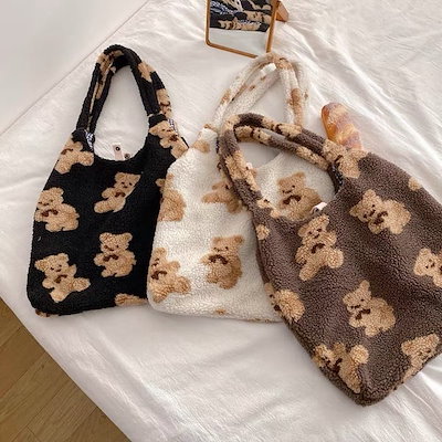 Qoo10] ハイブランドくまちゃんトートバックu30