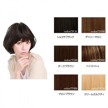 プリシラ オールウィッグ エアリーマッシュ A-684 耐熱 TDB・ダークブラウン