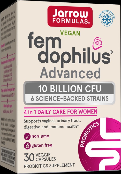 Jarrow ジャローFem-Dophilus Advanced - 冷蔵保管. 10 億 30錠 ベジタリアンカプセル