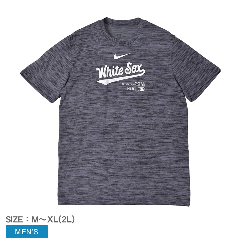 M NK DF PRAC TEE NKM5-00A-RX-J37 メンズ シカゴ・ホワイトソックス 半袖 Tシャツ 通気性 ウエア トップス 野球 チームロゴ プリント おしゃれ 応援 カジュアル シ