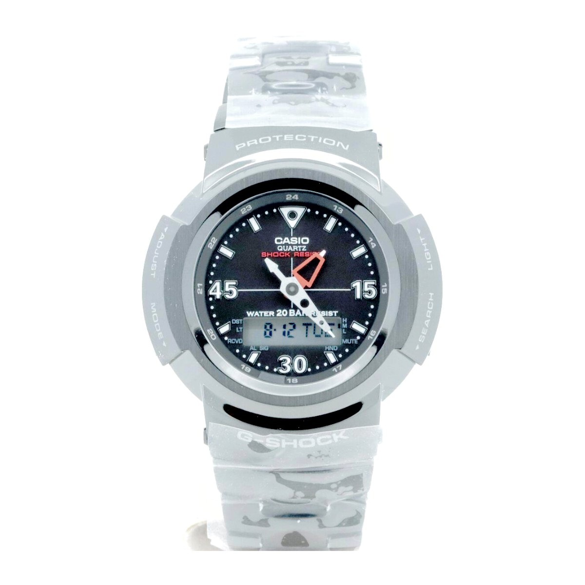 ジーショック フルメタル ワールドタイム 電波ソーラー メンズ 腕時計 AWM-500-1ADR 質屋出品