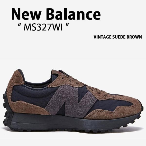 MS327WI スニーカー 327シリーズ ビンテージ スエード ブラウン シューズ レザー 本革 メンズ レディース 男性用 女性用