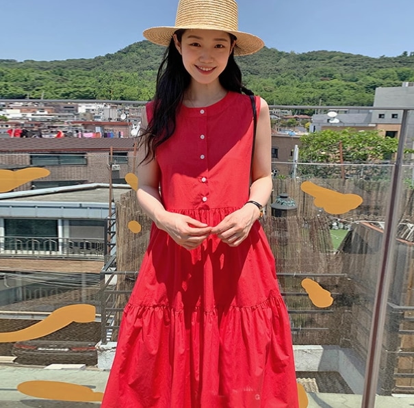 レディース ワンピース ノースリーブ かわいい 大人可愛い きれいめ シンプル カジュアル 上品 おしゃれ かっこいい レトロ エキゾチック こなれ感 ラフ メンズライク マニッシュ ガーリー ルーズ