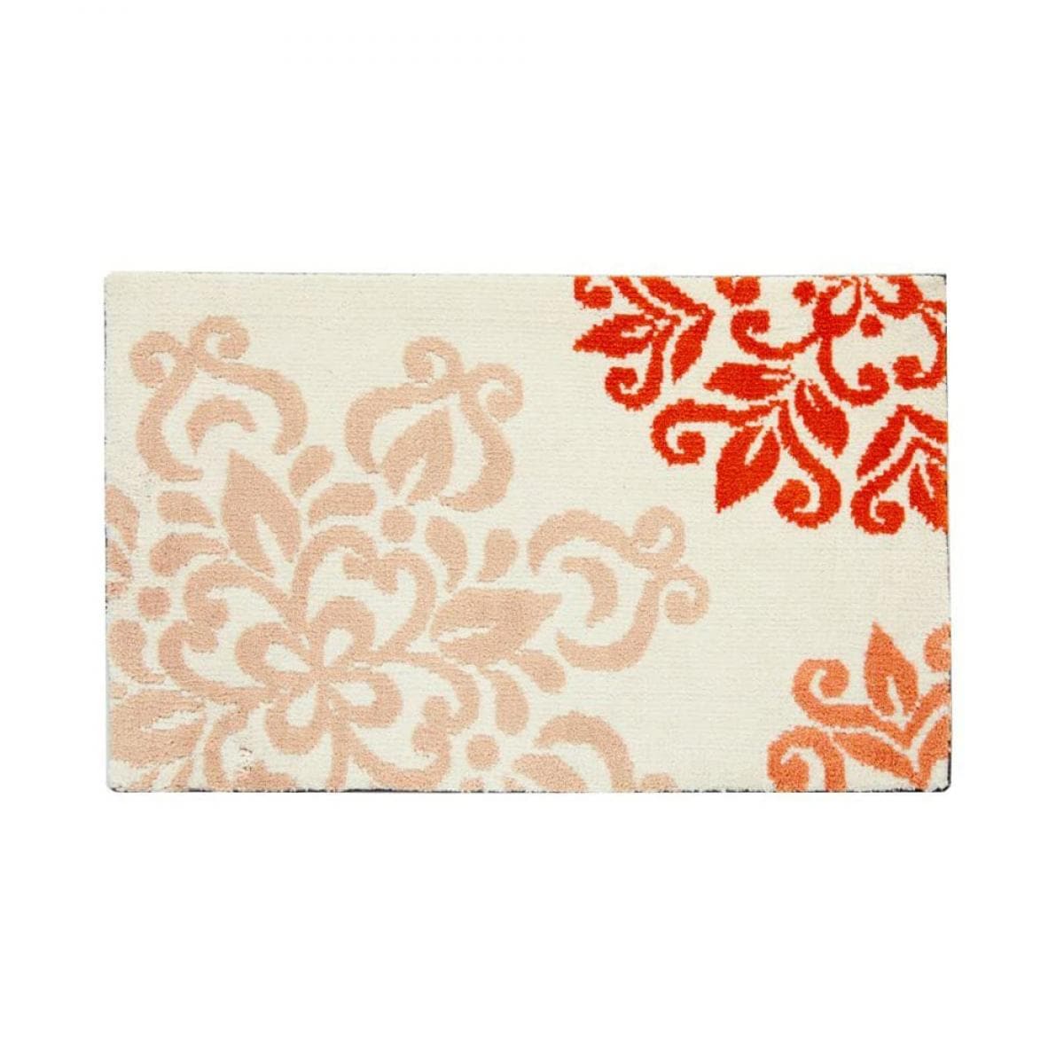 【I】【代引不可】玄関マット ニール オレンジ 約55×85cm 北欧 モダン マット #2026860【北海道・沖縄・離島不可】