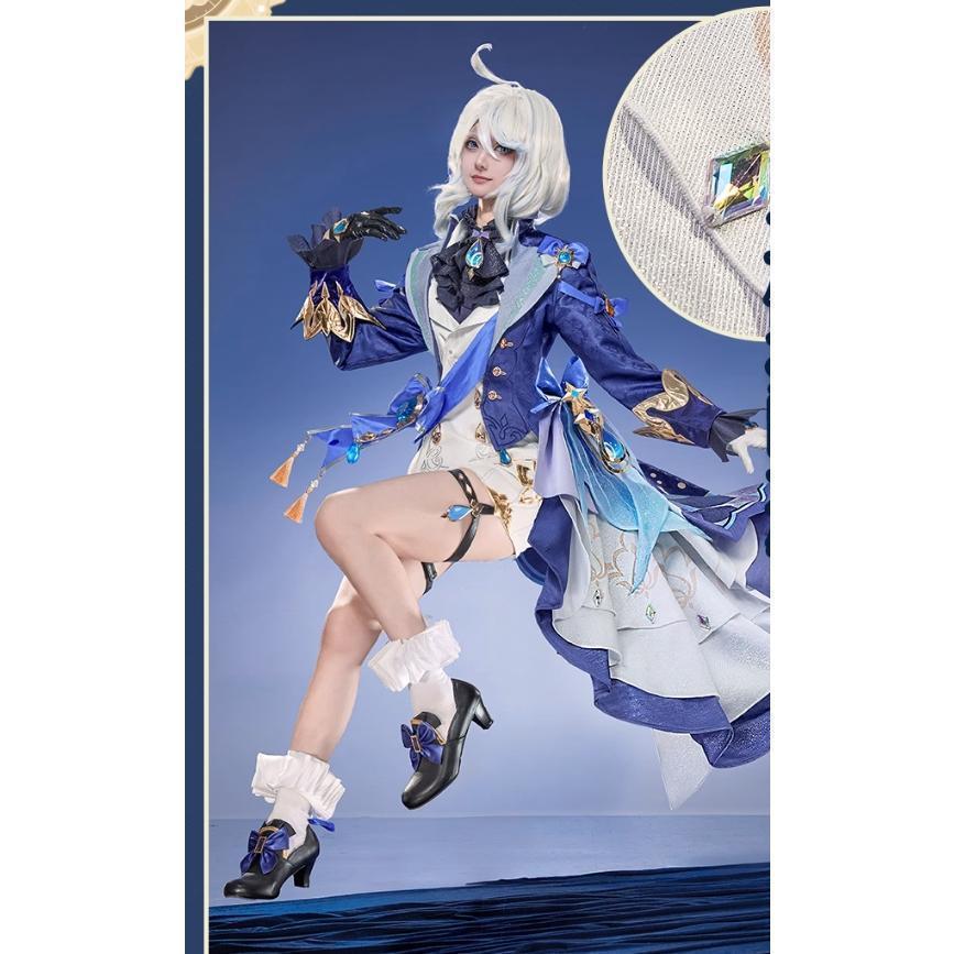 Catwushop　原神　コスプレ　フリーナ　水神　衣装　ウィッグ　鞋