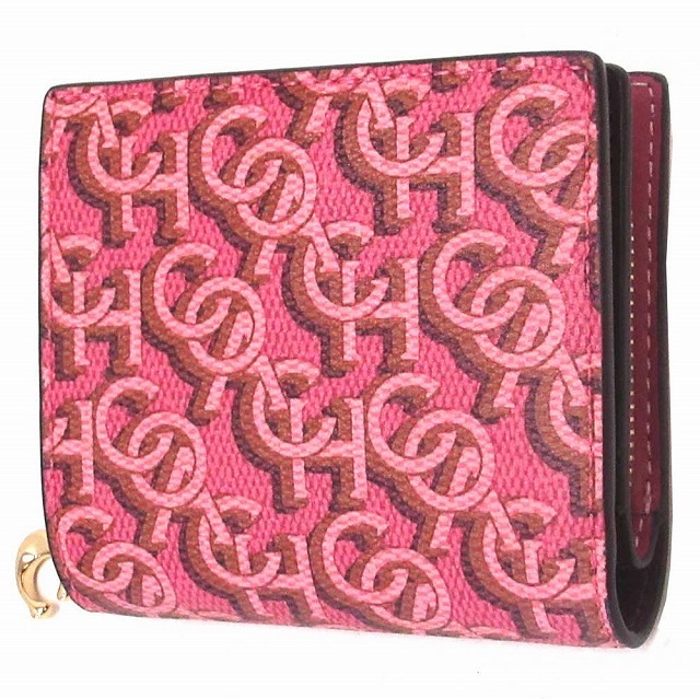 コーチ 財布 COACH アウトレット シグネチャー モノグラム プリント スナップ ウォレット 二つ折り財布 CF522 IMROU