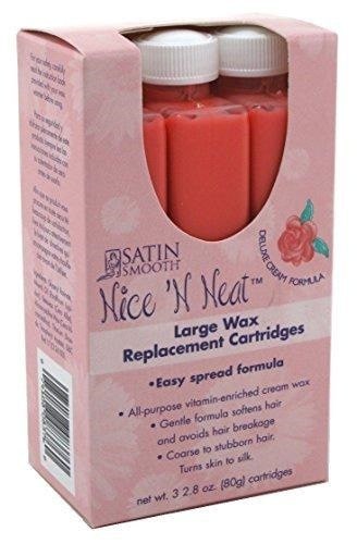Satin Smooth Nice N Neat Large Wax Cartridges 3 S