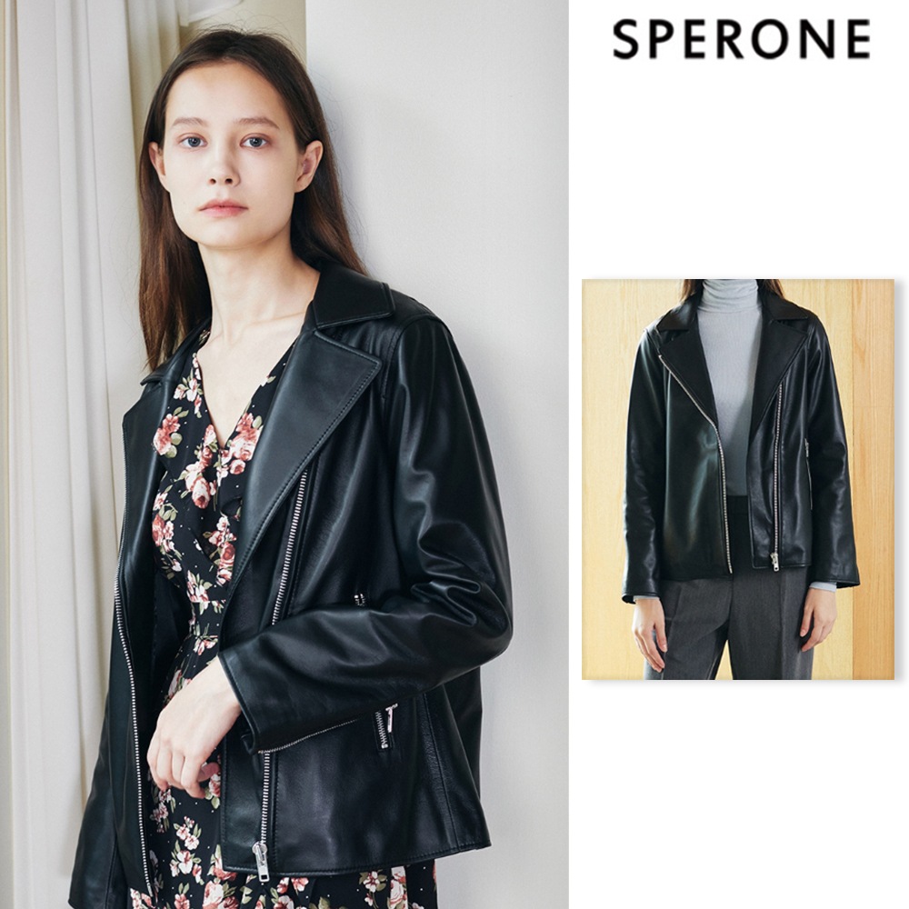 [SPERONE] Lambskin Rider Jacket