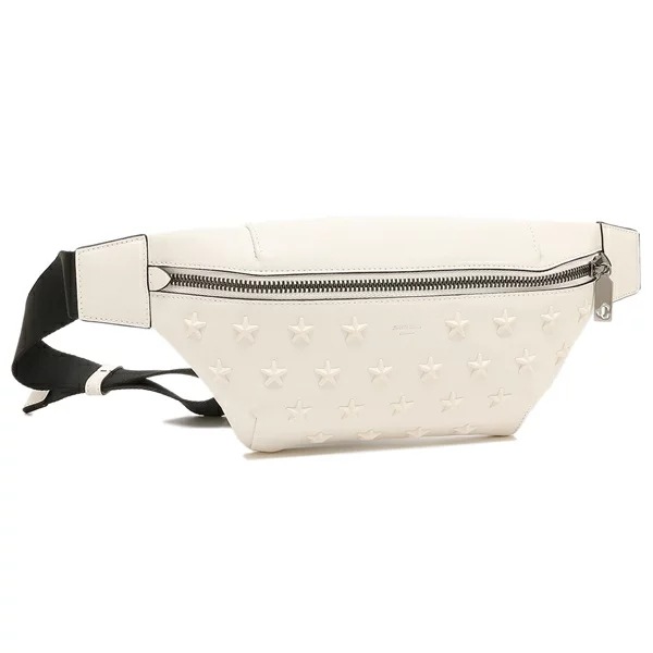 ボディバッグ フィンスリー クロスボディバッグ ホワイト メンズ JIMMY CHOO FINSLEY OAJ