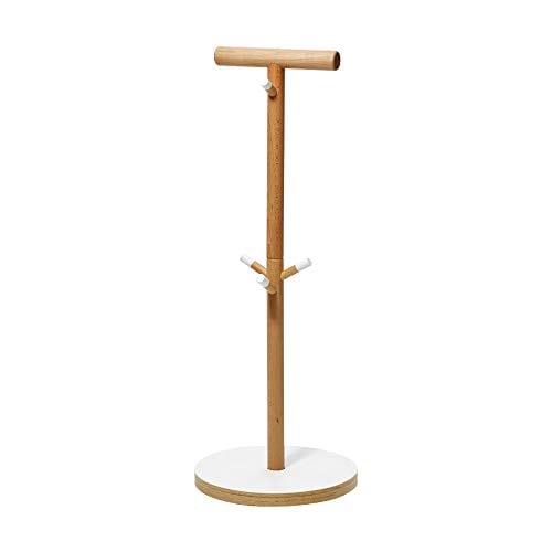 ideaco (イデアコ) コドモハンガー ホワイト 直径38cm 高さ100.5cm ランドセルハンガー・ランドセル収納 Plywood Series(プライウッドシリーズ) ideaco家具 fu