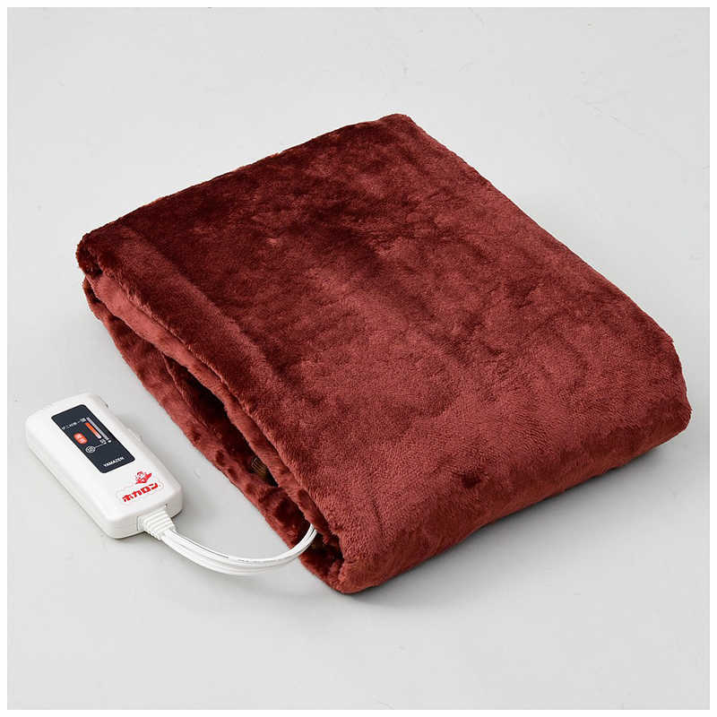 ヤマゼン　寝るホカロン 電気ひざ掛け 吸湿発熱生地使用 丸洗い可能 ダニ退治 フランネル仕上げ　YHK-HR42F