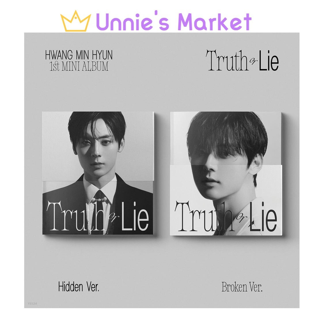 [SET] HWANG MIN HYUN Truth or Lie - 1st MINI ALBUM + Free Photocard 1EA(fan-made)