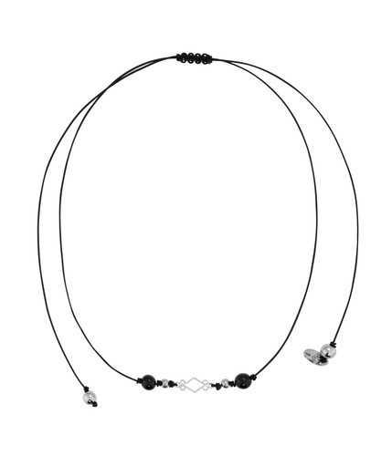 NFF dia strap necklace black ダイヤストラップネックレス ブラック 韓国アクセサリー 正規品 ネックレス