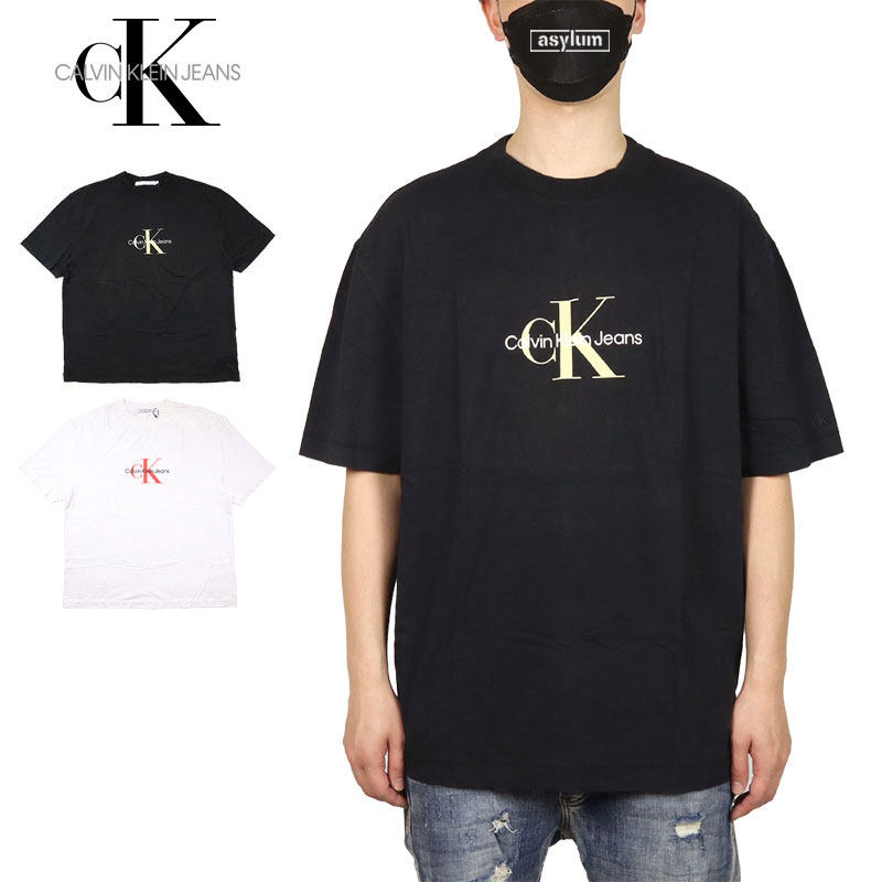 カルバンクライン Tシャツ CK CALVIN KLEIN JEANS 半袖Tシャツ メンズ レディース ブランド 大きいサイズ 黒 ブラック