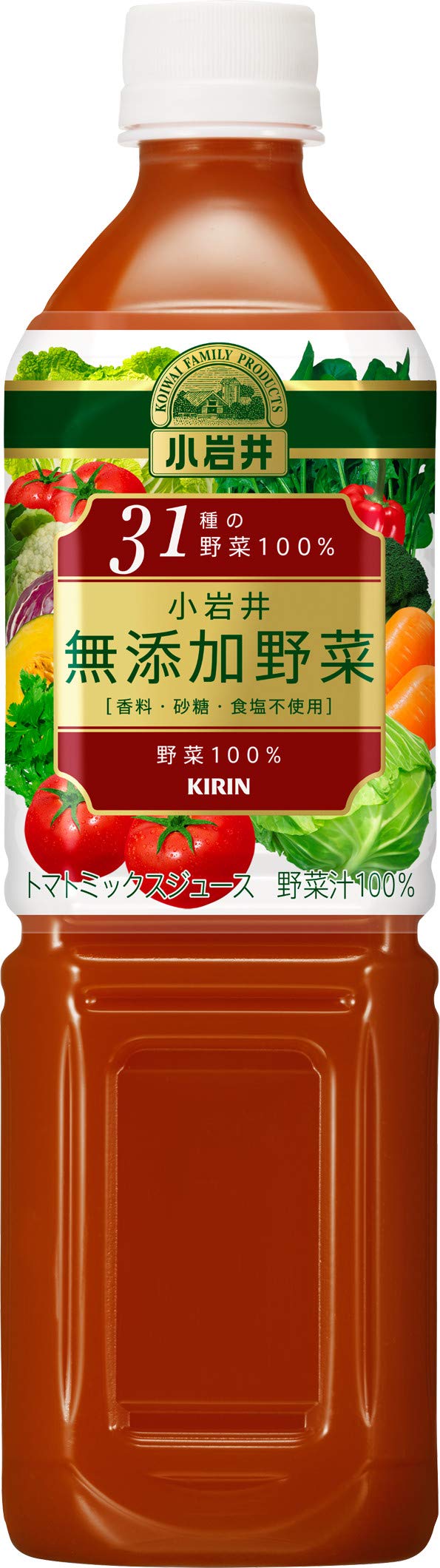 小岩井 無添加野菜 31種の野菜100% 915gPET ×12本 5,057円