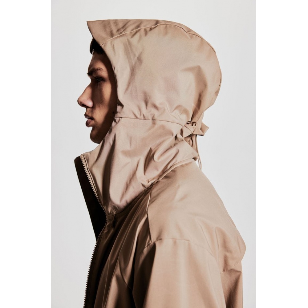 H&M 撥水コーティングソフトシェルジャケットレギュラーフィットベージュ
