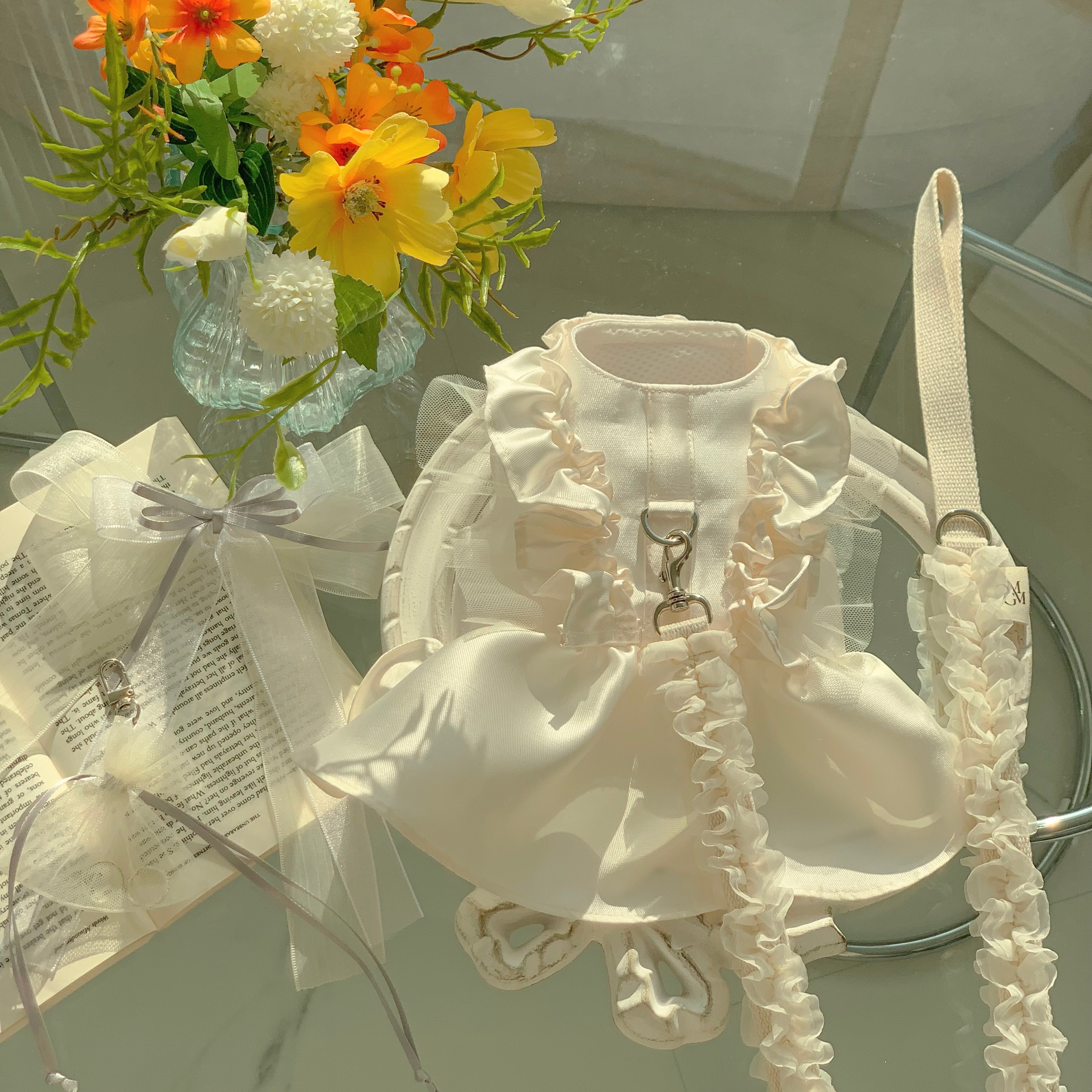 【即納】[OMGM] marry me dress harness - ivory リングケースセット